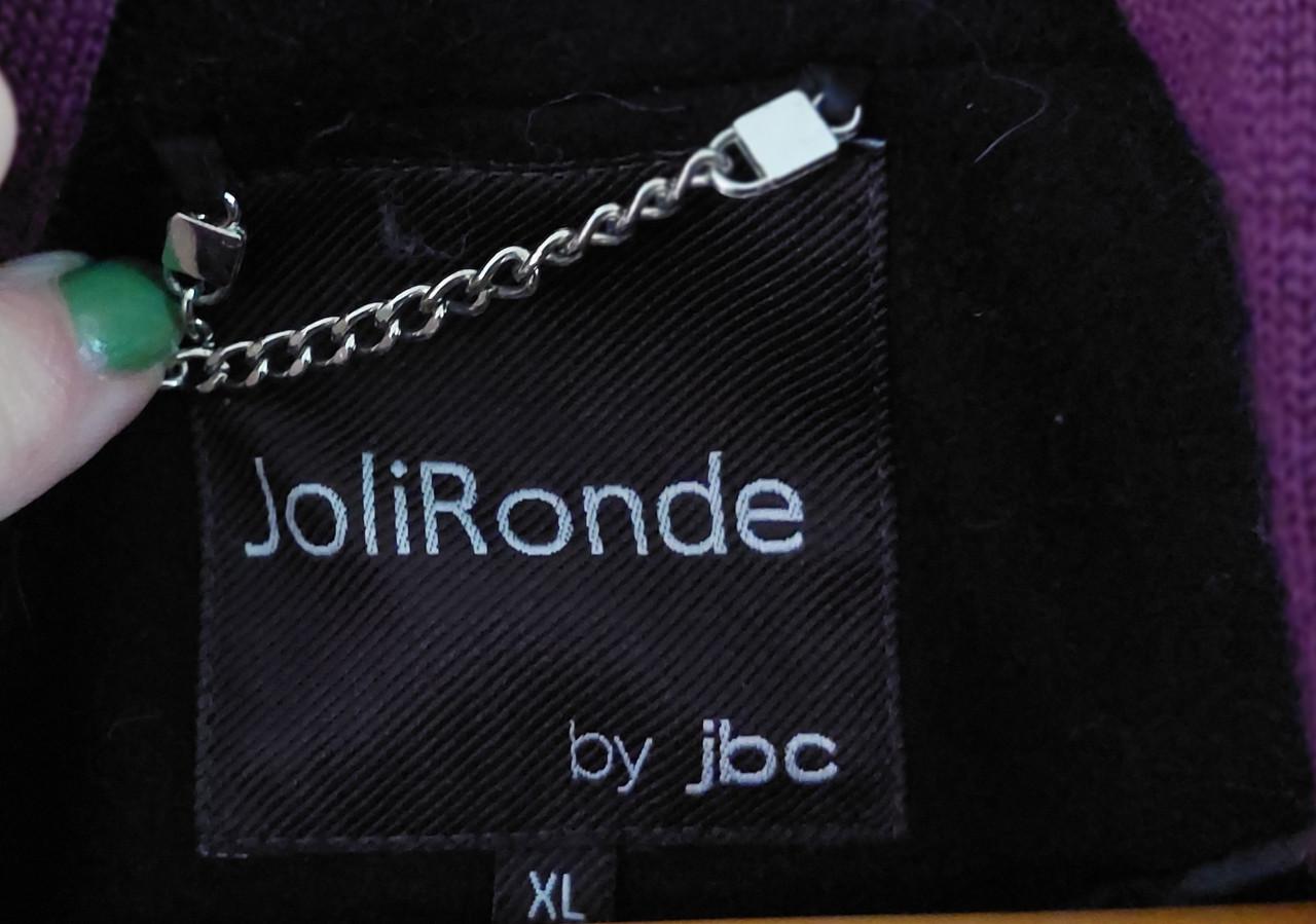 Zwarte wollige Damesjas mt M/L Jolironde by Jbc