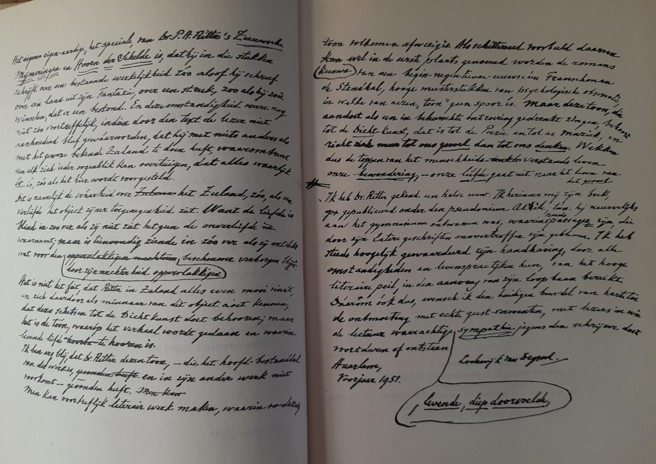 Sentimentele aardrijkskunde, Zeeland, Zeeuwse mijmeringen, P.H. Ritter Jr.