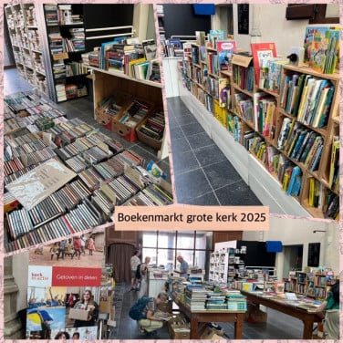 Opbrengst Boekenmarkt 2025 in de Grote Kerk van Goes