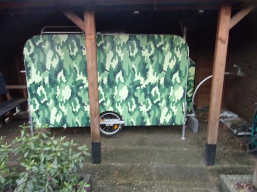 Fietscaravan met aluminium frame
