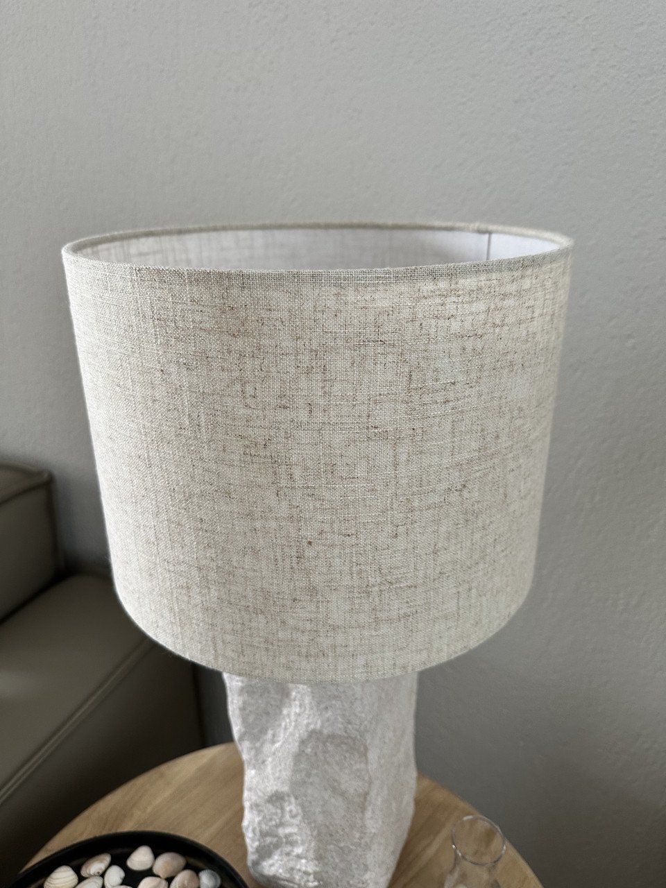 Lampenkap, beige/zand. Nieuw