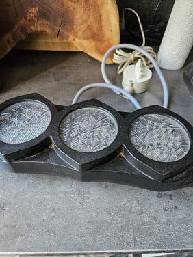 Werkende vialis secundaire lantaarn 3 lichter met schakelaar....