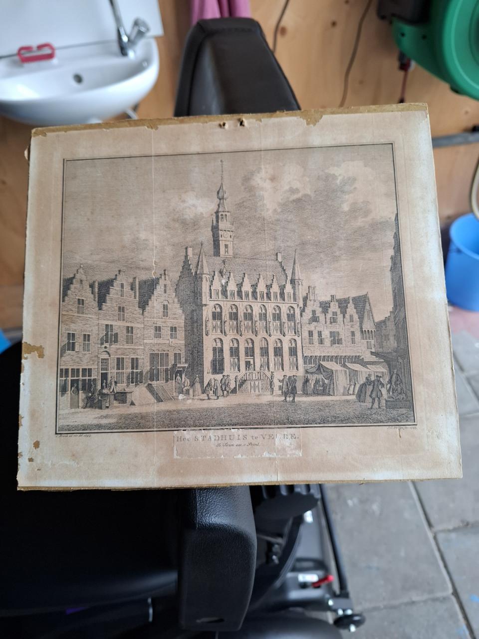 Prentje van stadhuis VEERE