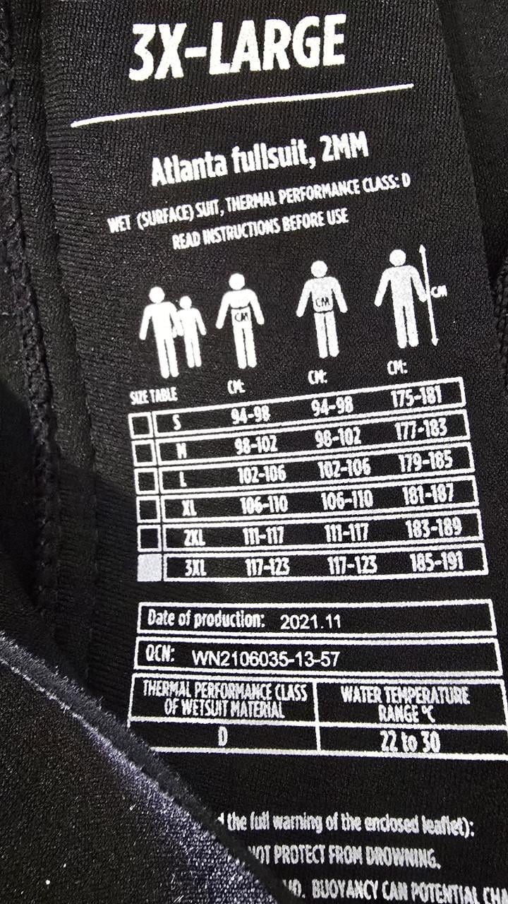 Jobex wetsuit 3XL