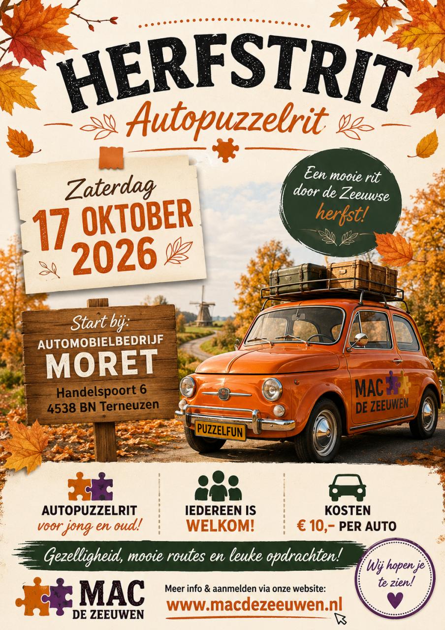 Autopuzzelrit De Herfstrit
