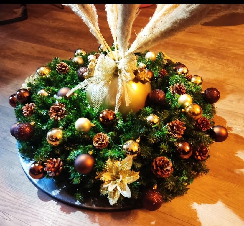 Eettafel kerst stuk