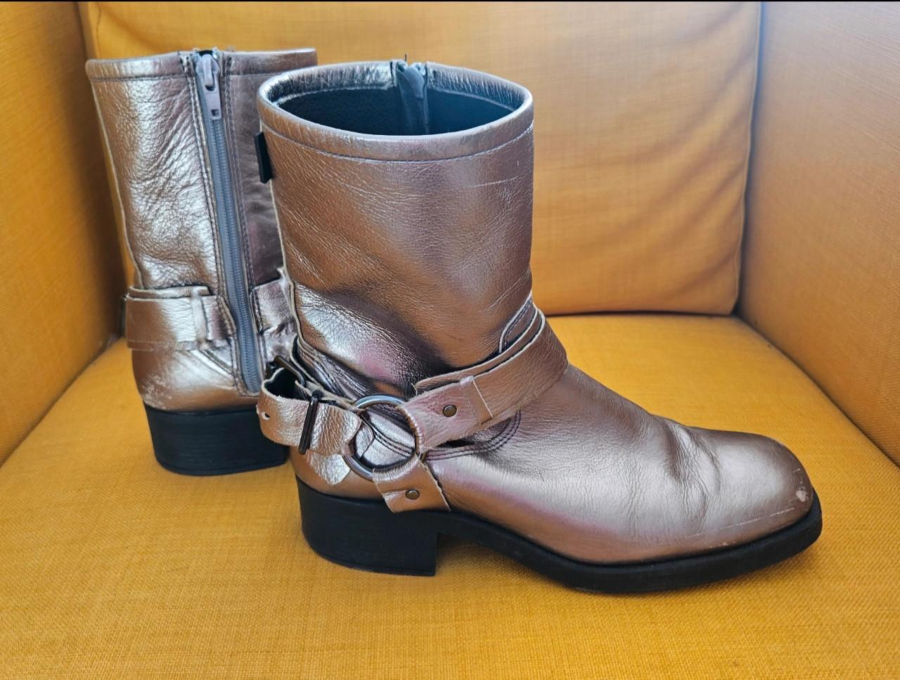 Metallic boots