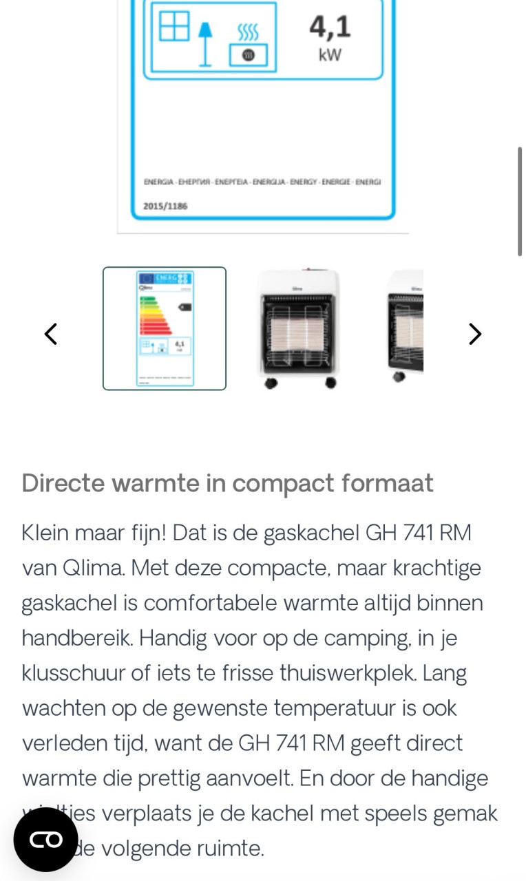 Qlima gaskachel