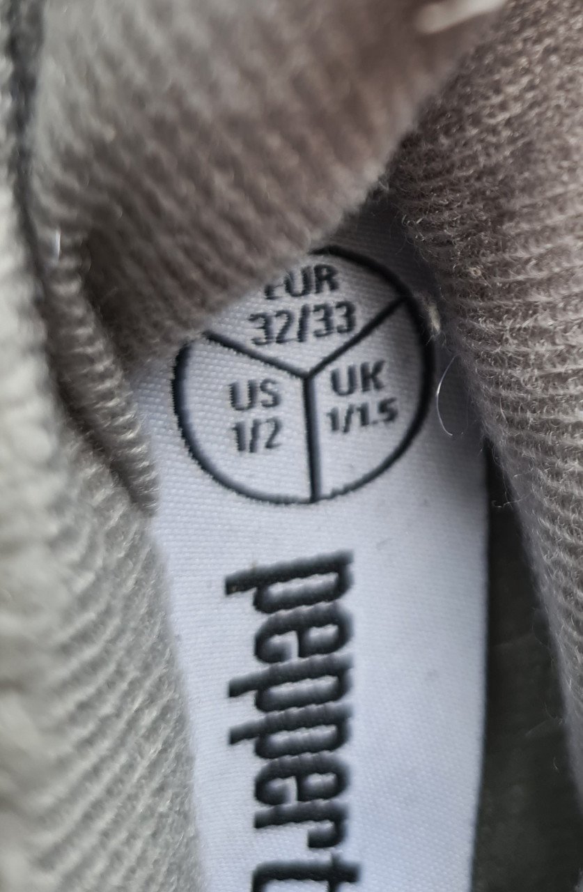 Nieuwe olifant grijze pantoffels van Pepperts Maat 32/33