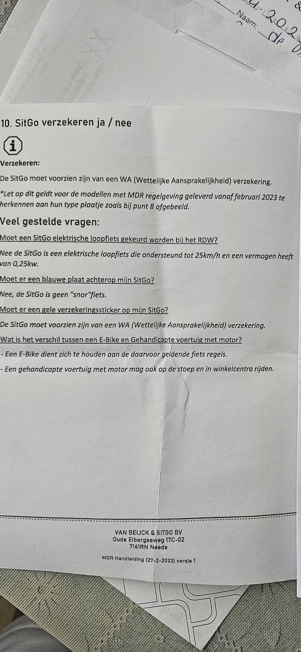 SitGo elektrische fiets