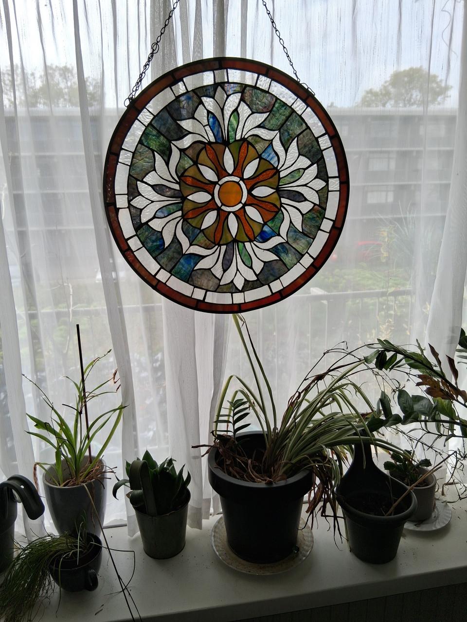 Te koop tiffany style glas in lood zonnevanger