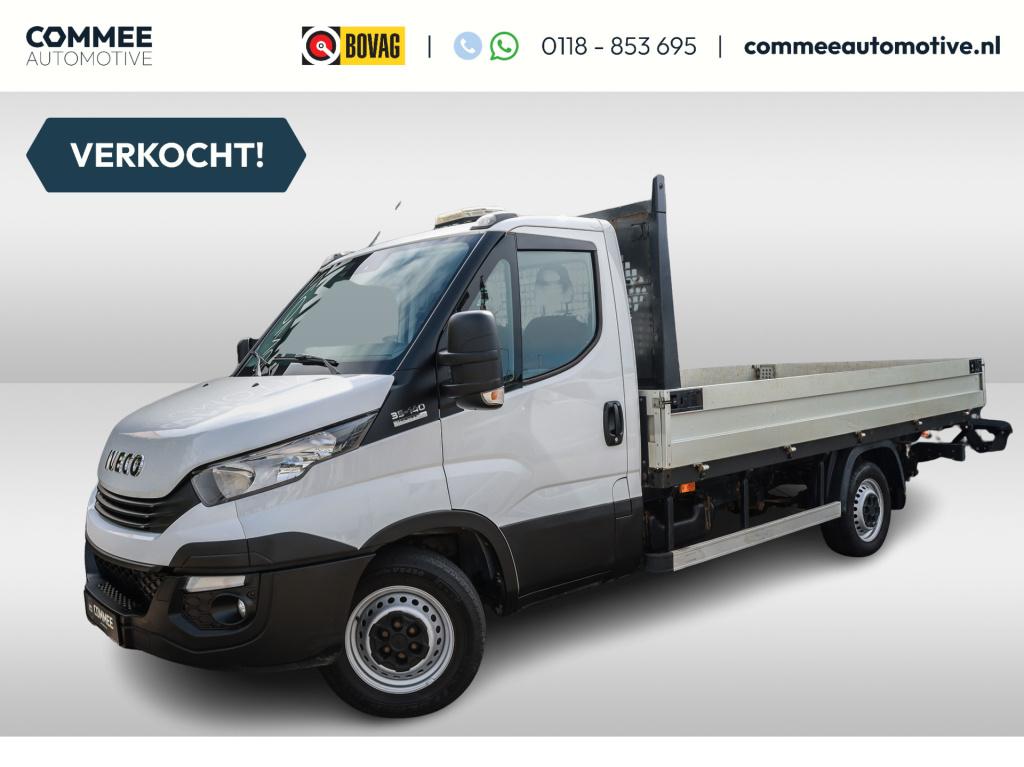 Iveco Daily 35s14 2.3 375 a8 aut open laadbak 410cm i trekhaak i standkache