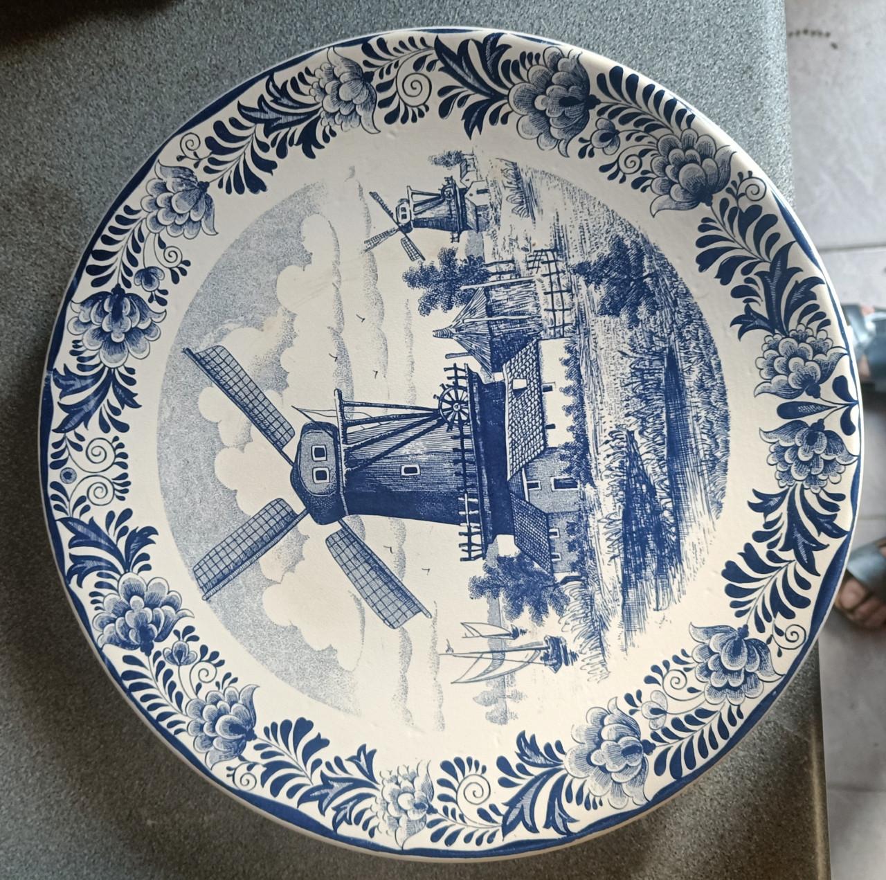 6 Delfts blauwe borden