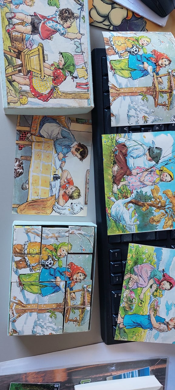Te koop oude blokkenpuzzel