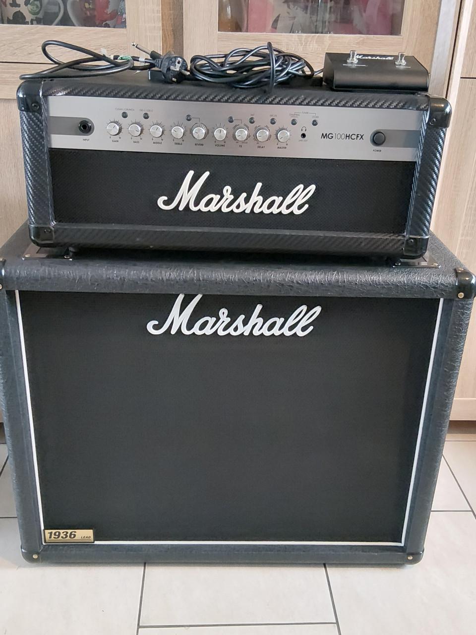 Complete Marshall MG100HCFX versterker