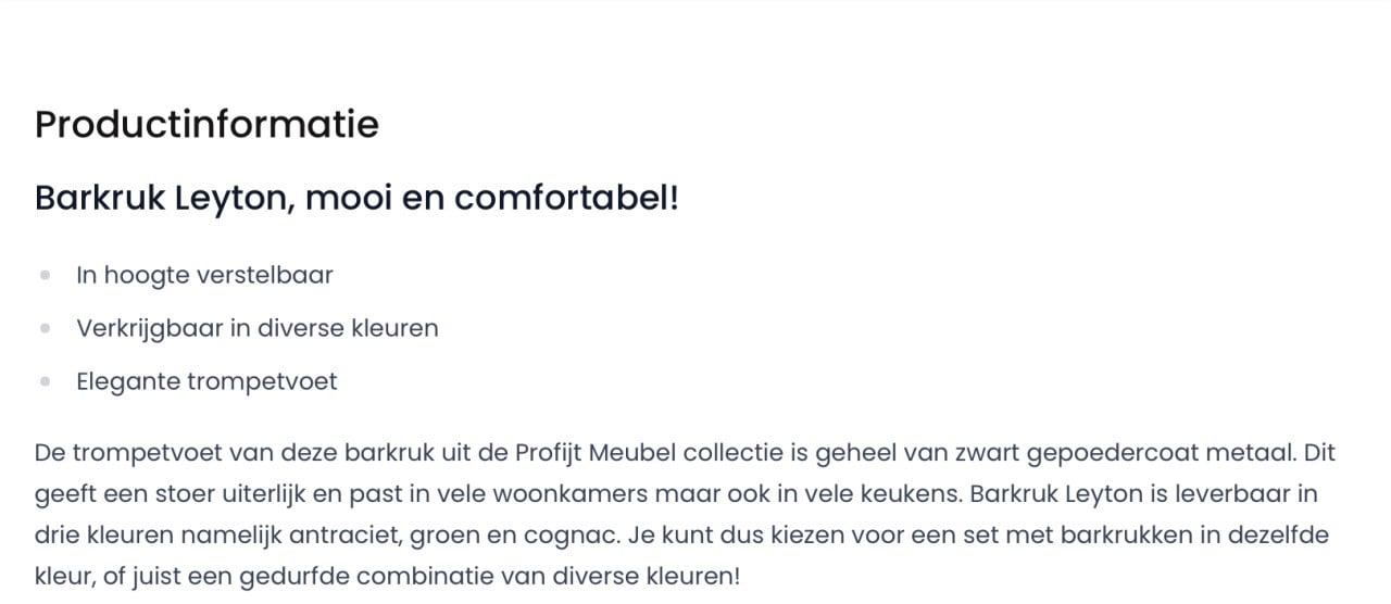 Bartafelmet barkrukken