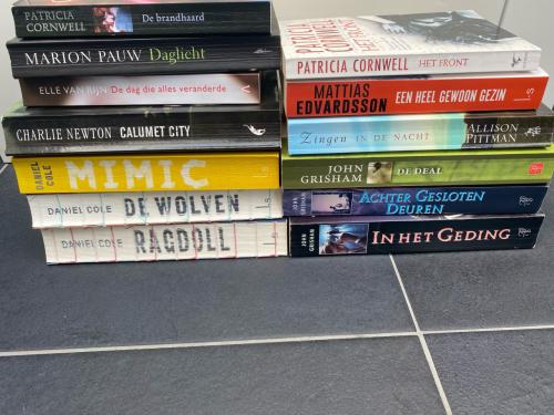 Allerlei boeken meeste thrillers