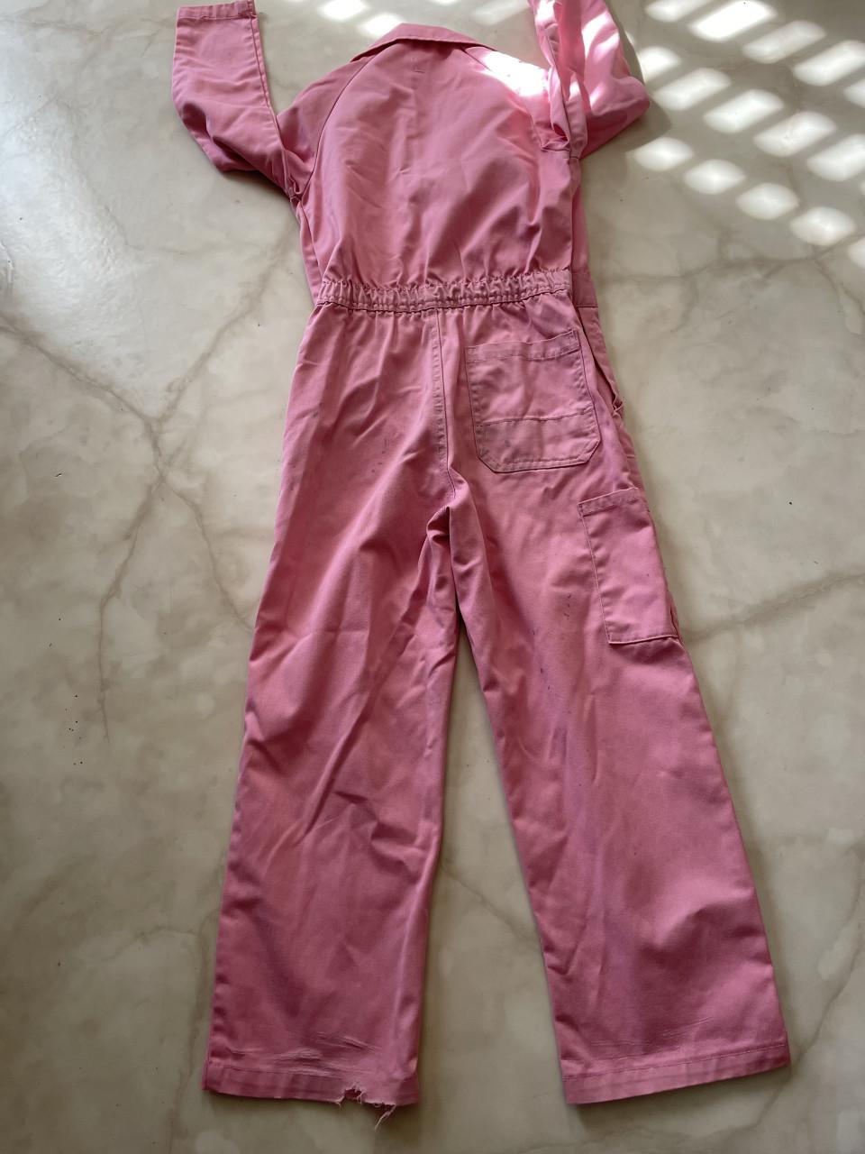 Roze overall maat 128