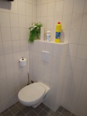Inbouw water toilet compleet met toilet en toilet