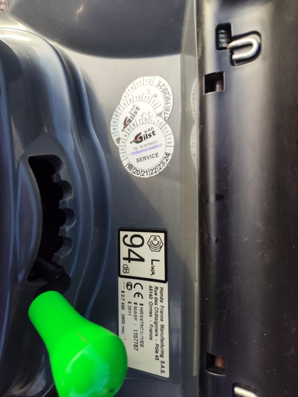 Honda grasmaaier HRX476 Meskoppeling/mulch/aandrijving