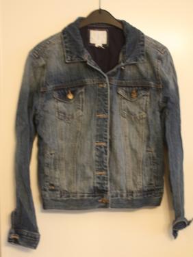 Spijkerjasje met op achter kant usvlag maat s