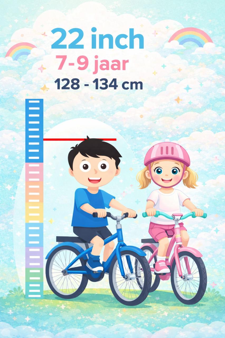 🌸 Popal Daily Dutch Meisjesfiets – 22 inch | Roze / Lichtblauw 💗🩵