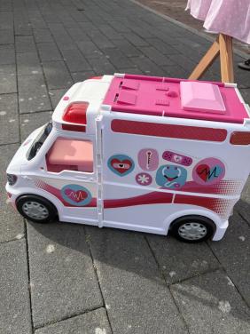 Barbie ambulance.