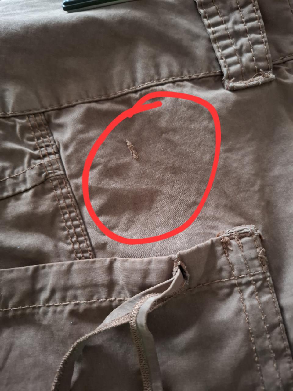 Didi broek met extra zakken en strikdetails. Bruin. Maat 44. Gedragen.