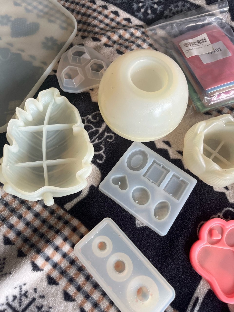 Vormpjes voor epoxy