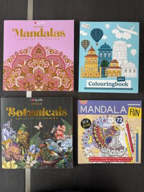 4 nieuwe kleurboeken o.a. mandala