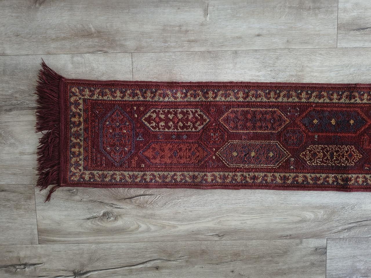 Prachtig bruin rood Perzisch tapijt, Perzische loper, kleed.