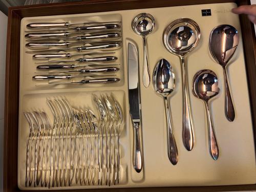 GERO Zilvium 100 bestek cassette 6 personen