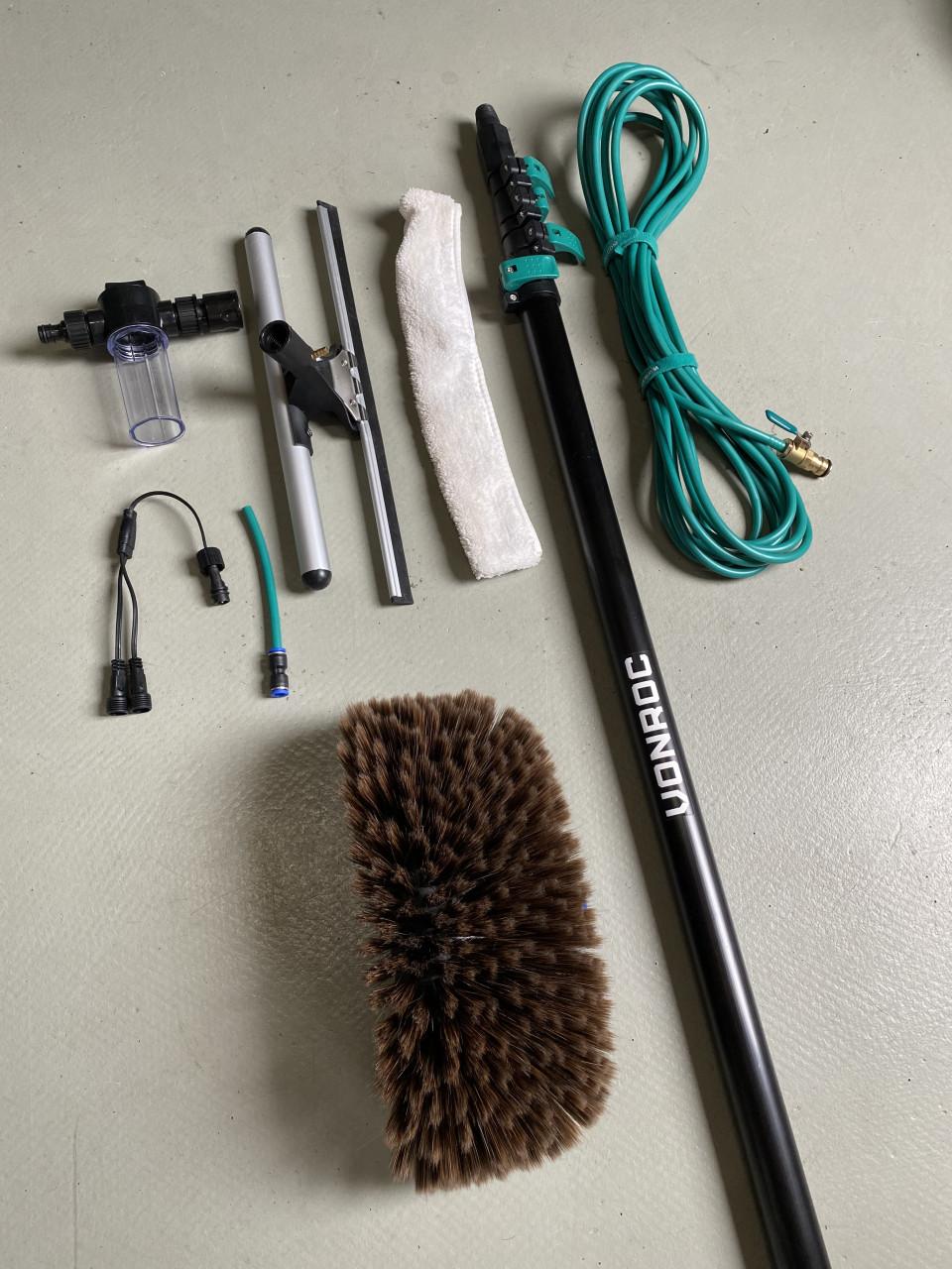 Wasborstelset met telescoop VONROC