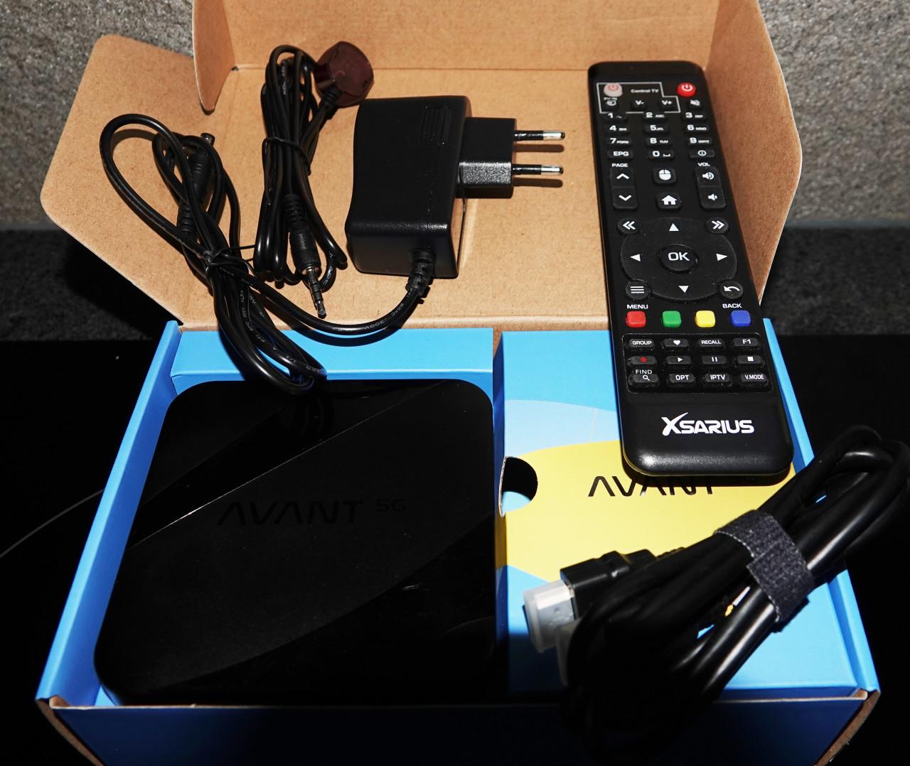 Mediaspeler Xsarius Avant 5G Android 7.1 quad core processor in doos