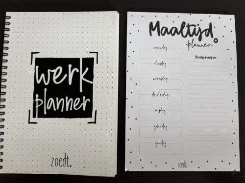 Werkplannen en Maaltijdplanner van merk Zoedt