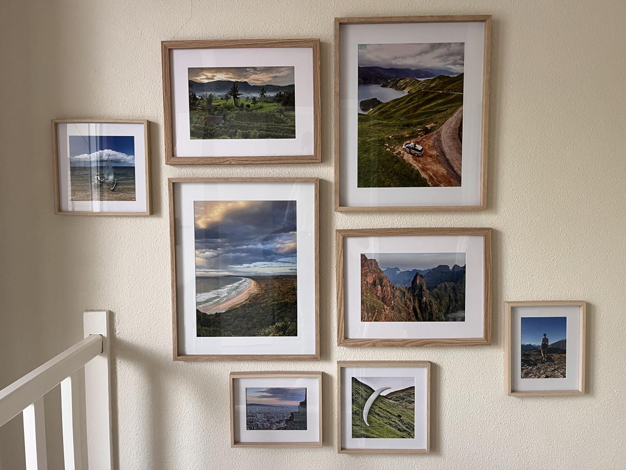 Diverse houten fotolijsten