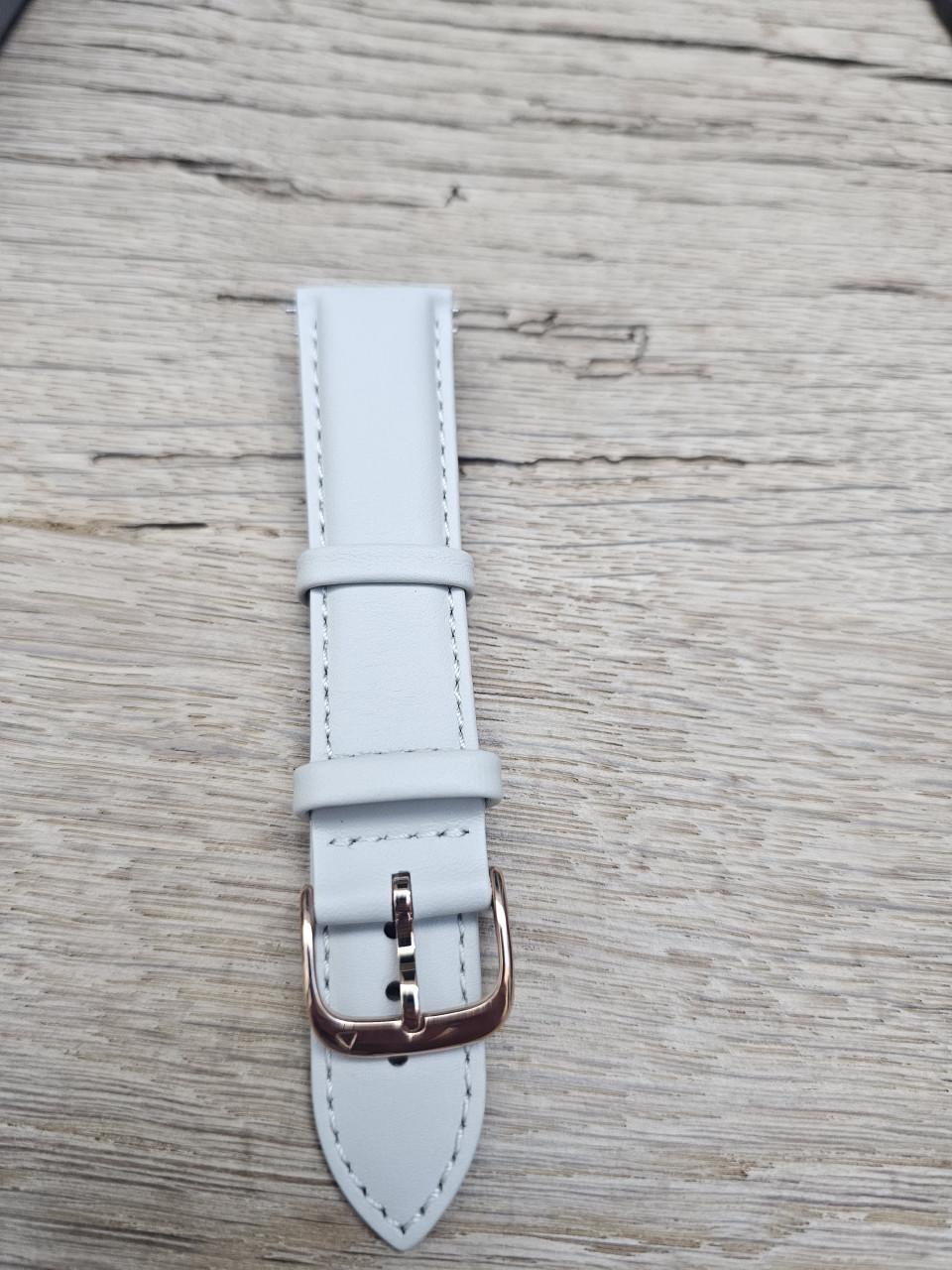 20 mm beige Garmin lederen horlogeband