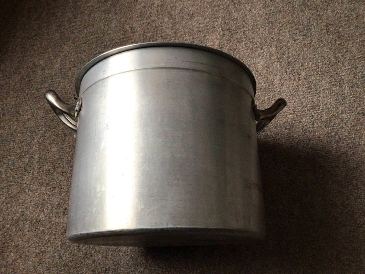 Mosselpan soeppan aluminium groot