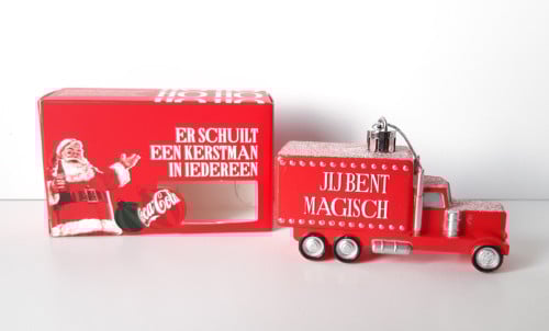 Coca Cola kersttruck - kerstbal - vrachtwagen
