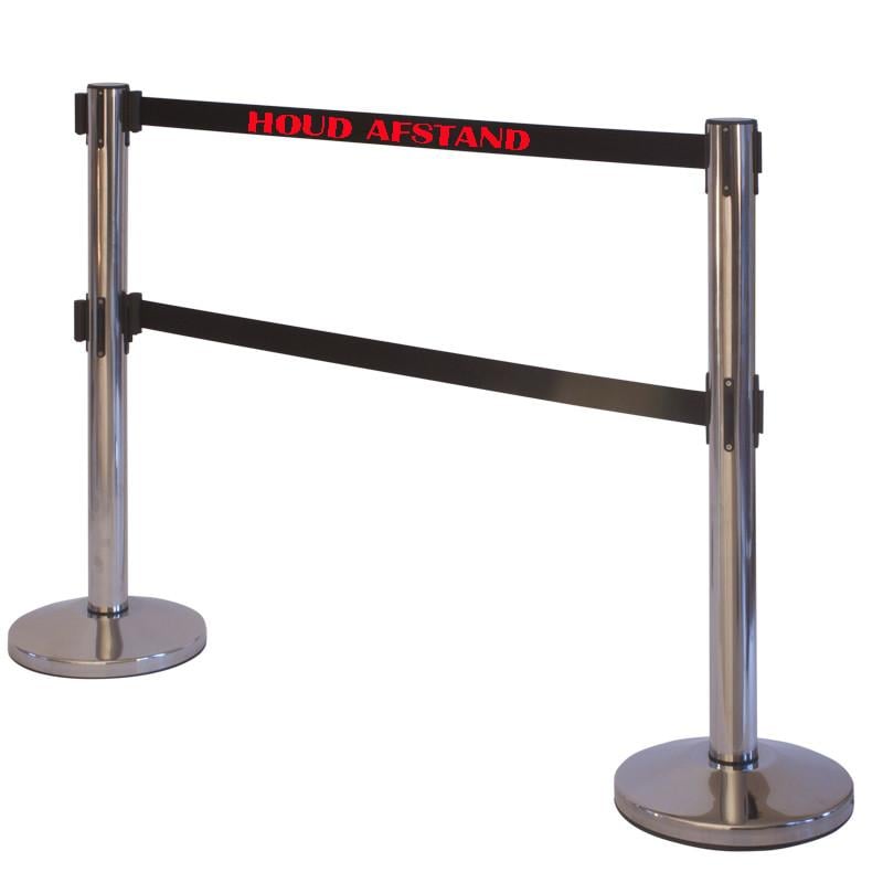 Afzetpalen met dubbel trekband