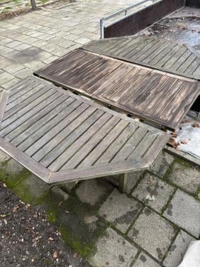 Gratis Tuintafel teakhout