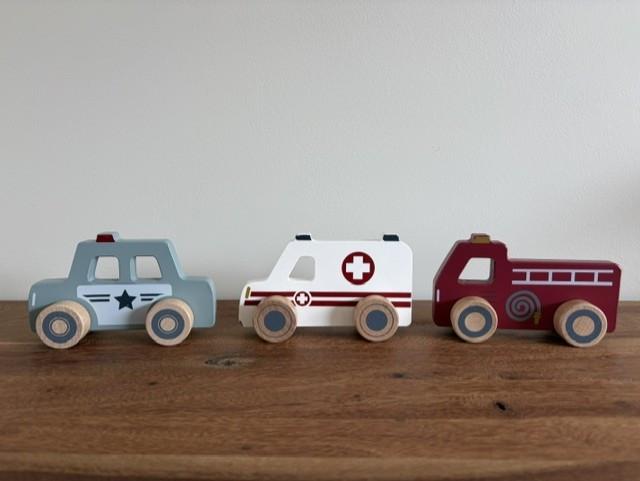 Little Dutch | houten hulpverleningsauto's