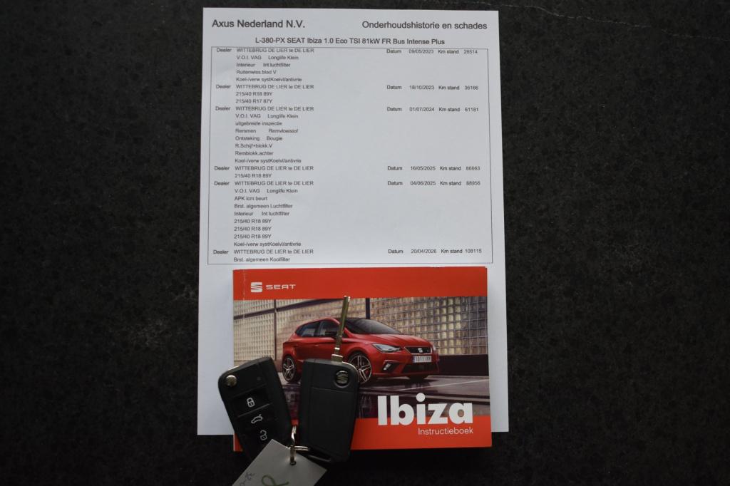 Seat Ibiza 1.0 tsi fr business intense plus | stoelverwarming | adapt. crui