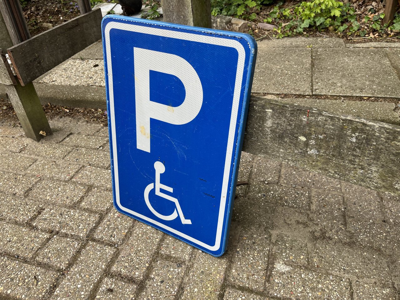 Bord Invalide paarkeerplaats