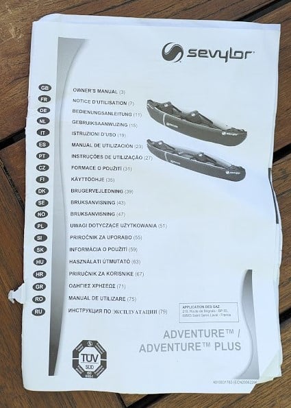 Kayak; Sevylor Adventure Plus