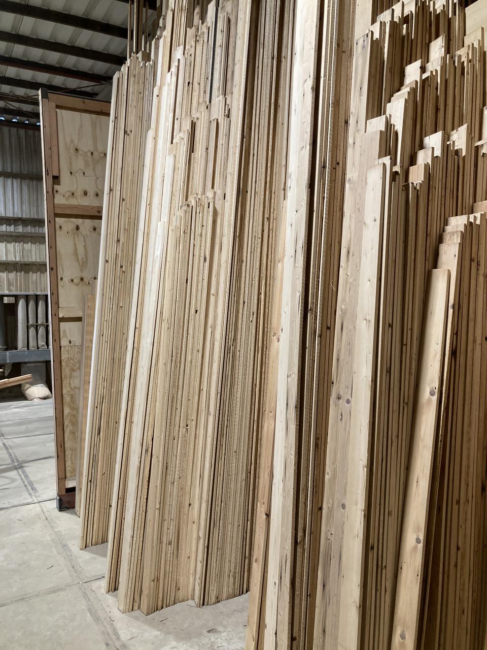 Vloerdelen en dakbeschot