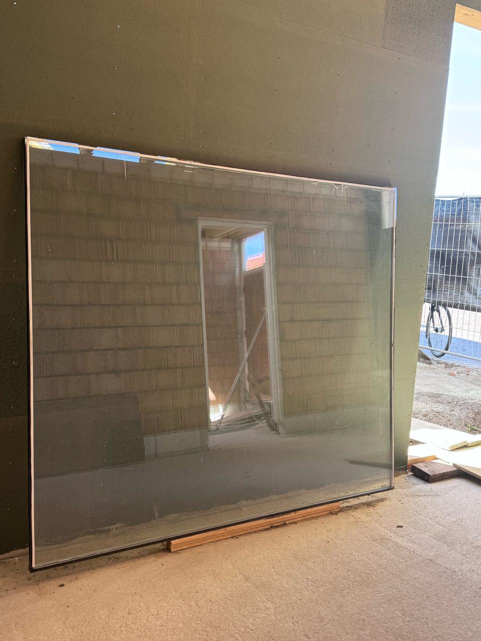 Grote dubbelglas glasplaat