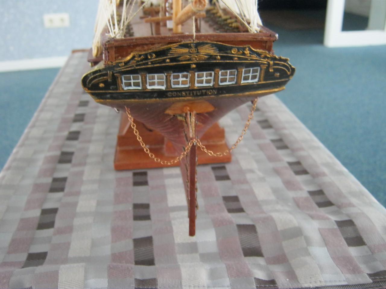 Modelschip Constitution.