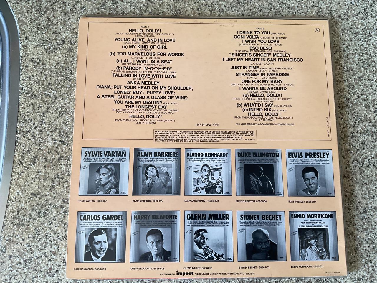 2 LP’s van Paul Anka.