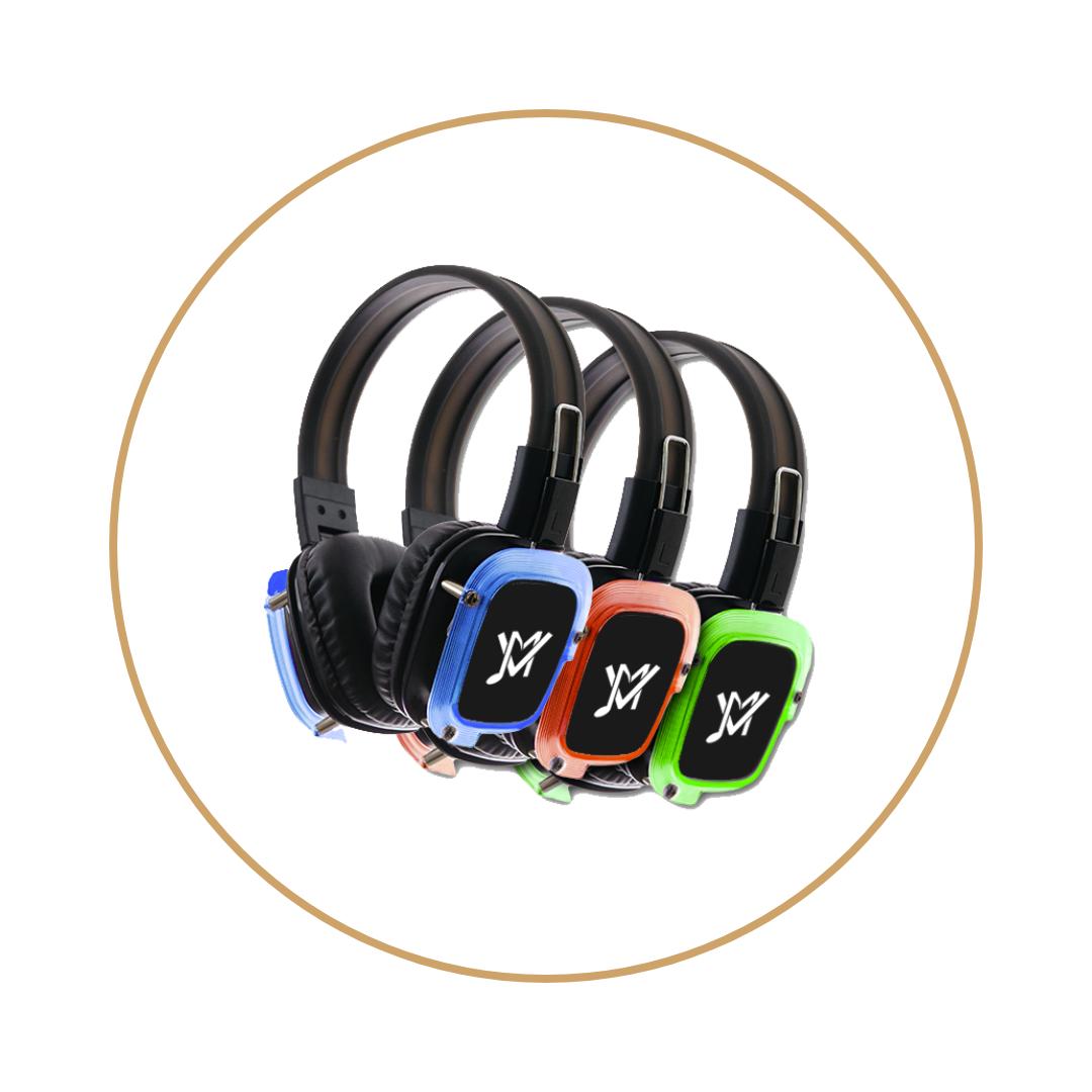 Silent disco koptelefoons te huur